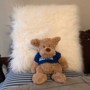 Fluffy White Accent Pillow :-)